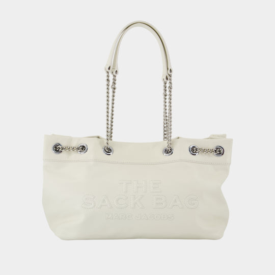 The Chain Sack Shoulder Bag - Marc Jacobs - Leather - White