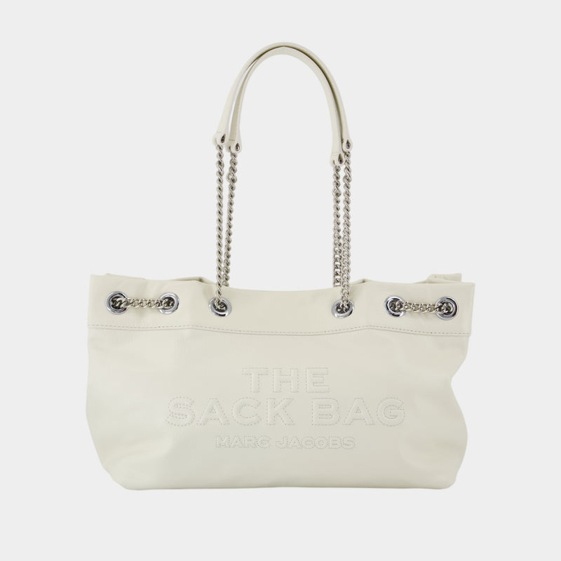 The Chain Sack Shoulder Bag - Marc Jacobs - Leather - White