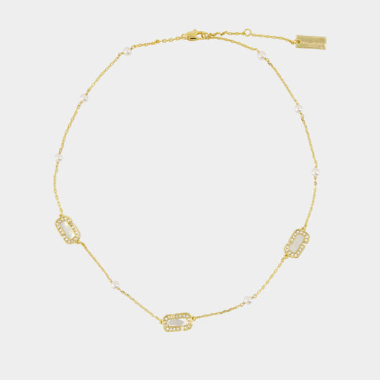 Mop Chain Necklace - Marc Jacobs - Metal - Gold