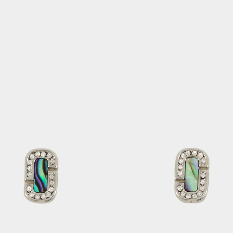 【関税込み】Abalone Earrings - Marc Jacobs - l - Silver Marc Jacobs The Abalone J Marc Luxe Earrings | Silver | FARFETCH