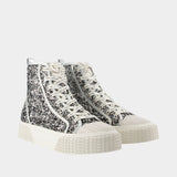The High Top Sneakers - Marc Jacobs - Synthetic - Silver