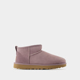 W Classic Ultra Mini Boots - UGG - Leather - Purple