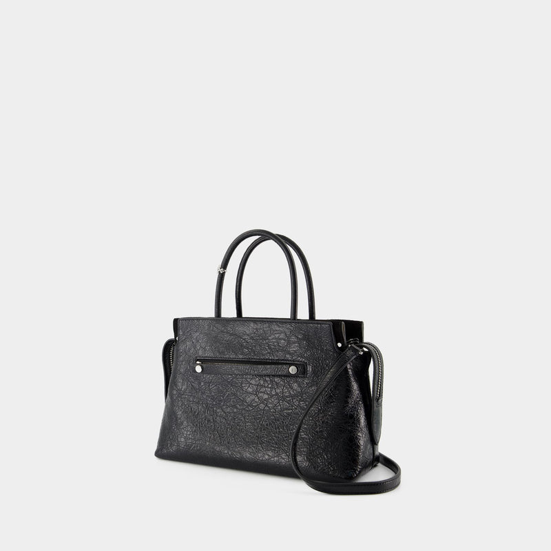 Mercer Satchel 黑色牛皮手包挎包