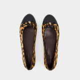 Cap Toe Ballerinas - Tory Burch - Leather - Printed