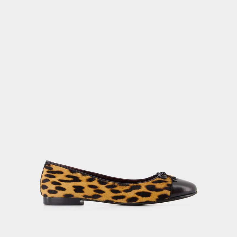 Cap Toe Ballerinas - Tory Burch - Leather - Printed