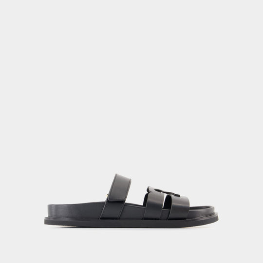 Ines Sport Sandals - Tory Burch - Leather - Black