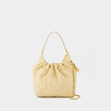 Fleming Mini Shoulder Bag - Tory Burch - Leather - Beige