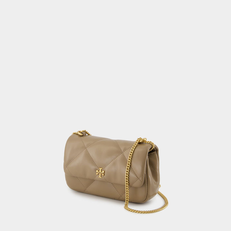 Kira Diamond Mini Bag - Tory Burch - Leather - Beige