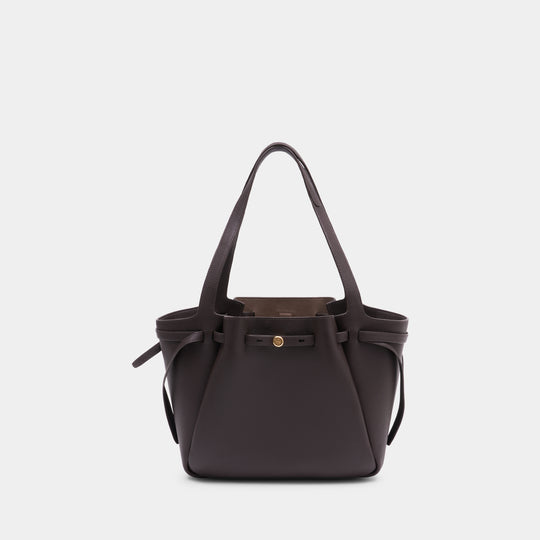 Romy Shopper Bag - Tory Burch - Leather - Brown