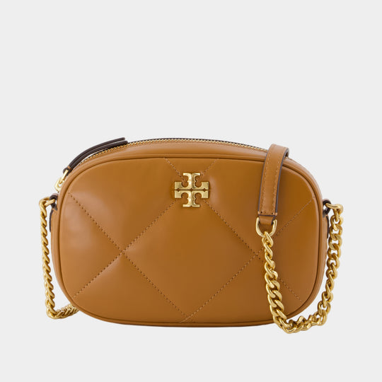 Kira Diamond Camera Crossbody - Tory Burch - Leather - Brown