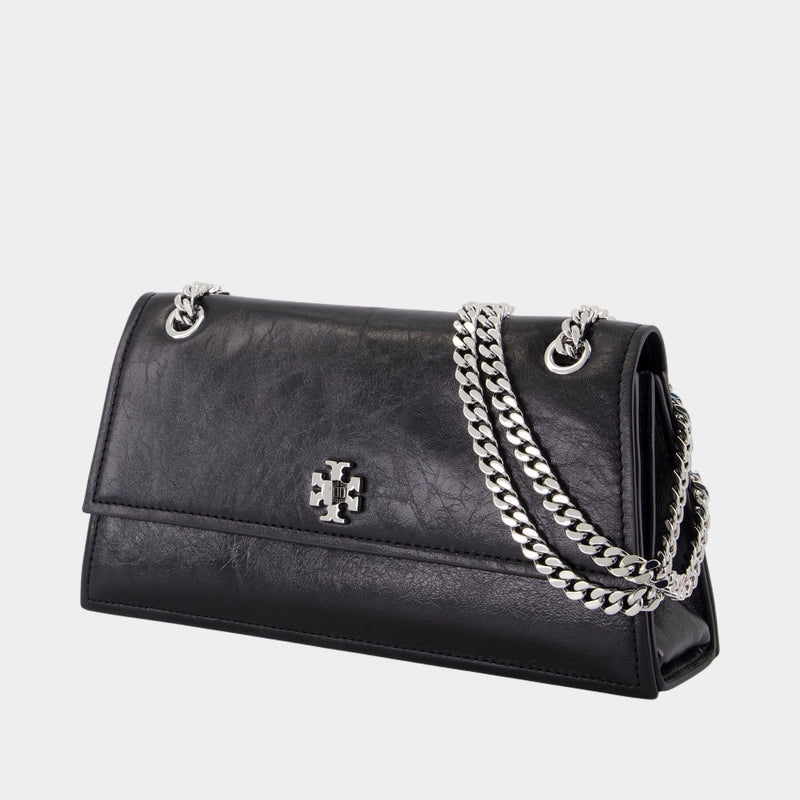 Turnlock Shoulder Bag - Tory Burch - Leather - Black