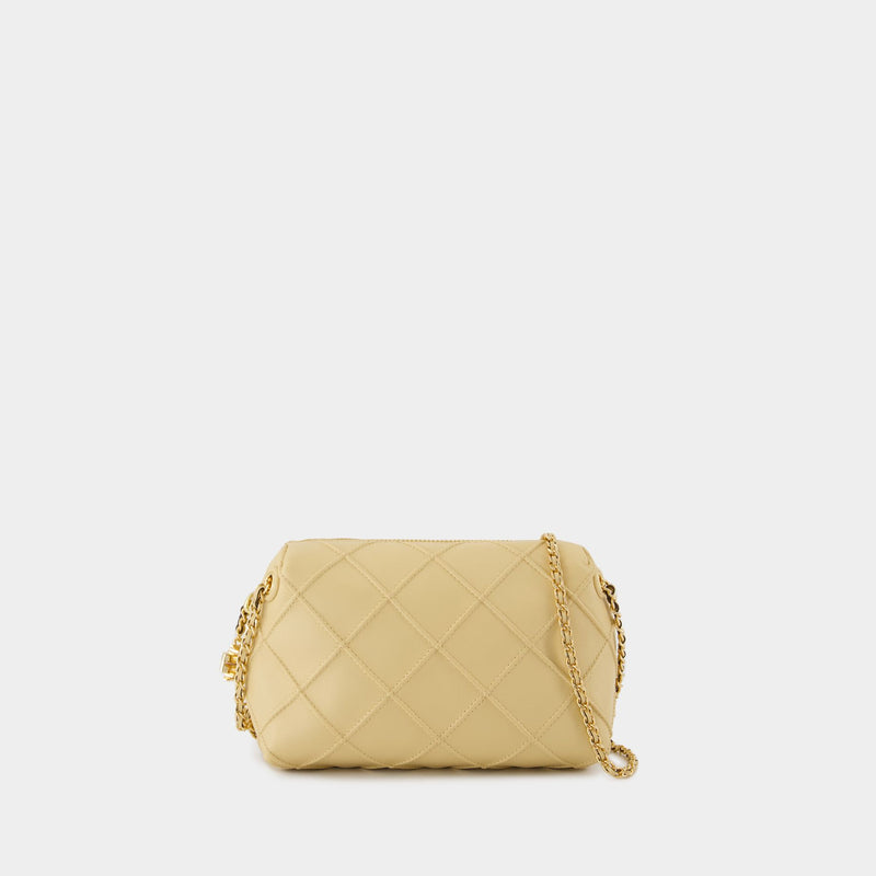 Fleming Small Crossbody - Tory Burch - Leather - White