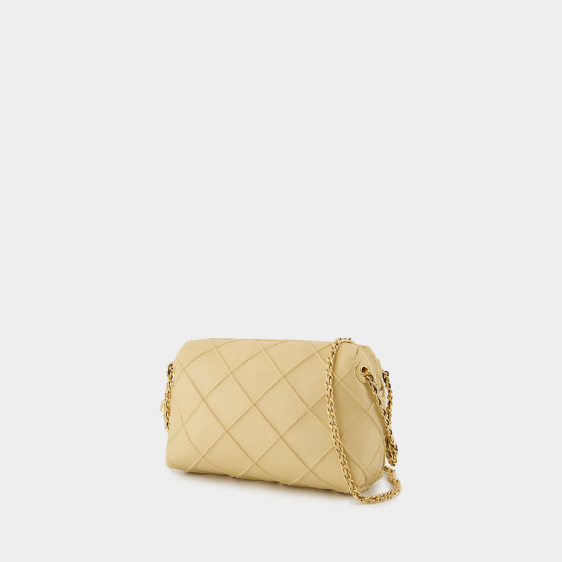 Fleming Small Crossbody - Tory Burch - Leather - White