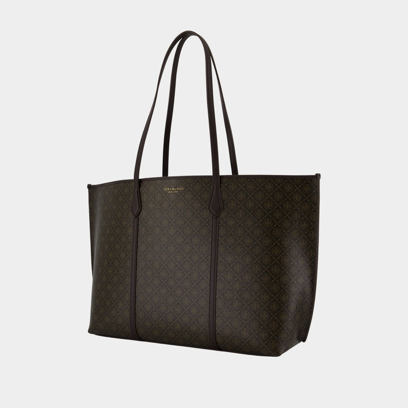 Perry Shopper Bag - Tory Burch - Cotton - Brown