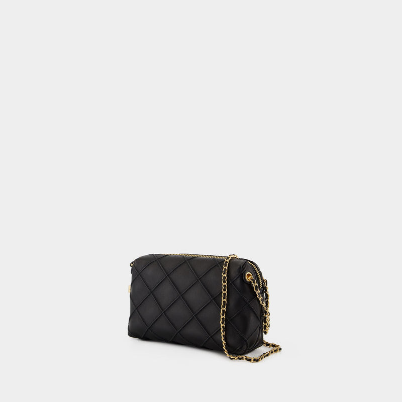 Fleming Small Crossbody - Tory Burch - Leather - Black