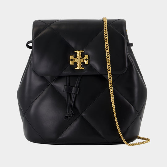 Kira Diamond Mini Backpack - Tory Burch - Leather - Black