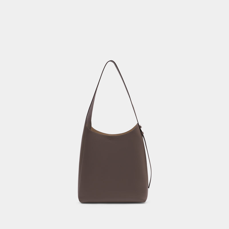Romy Hobo Shoulder Bag - Tory Burch - Leather - Brown