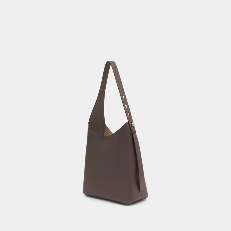 Romy Hobo Shoulder Bag - Tory Burch - Leather - Brown