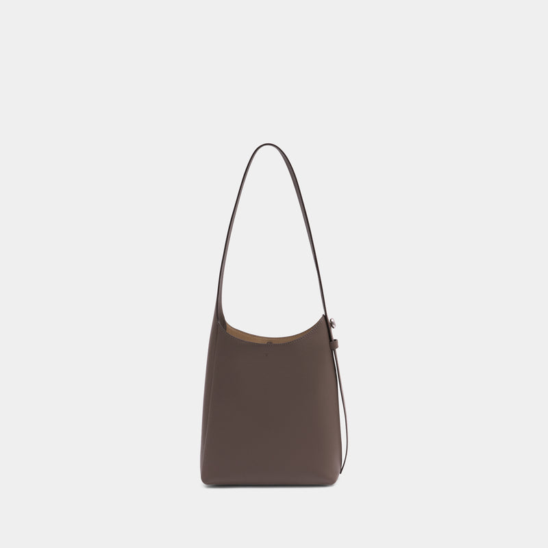 Romy Small Hobo Shoulder Bag - Tory Burch - Leather - Brown