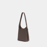 Romy Small Hobo Shoulder Bag - Tory Burch - Leather - Brown