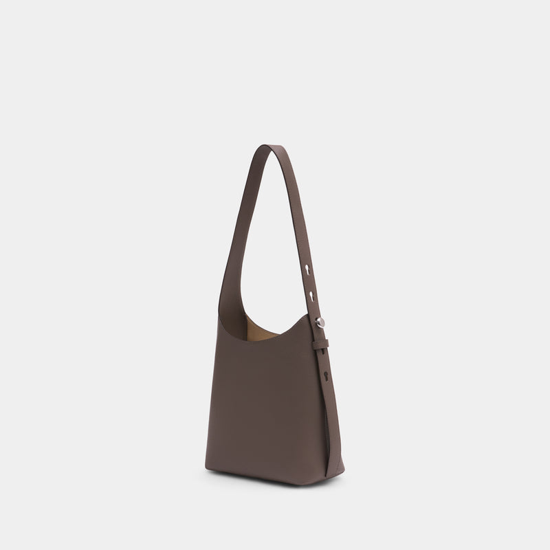 Romy Small Hobo Shoulder Bag - Tory Burch - Leather - Brown