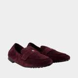 Ballet Loafers - Tory Burch - Leather - Burgundy