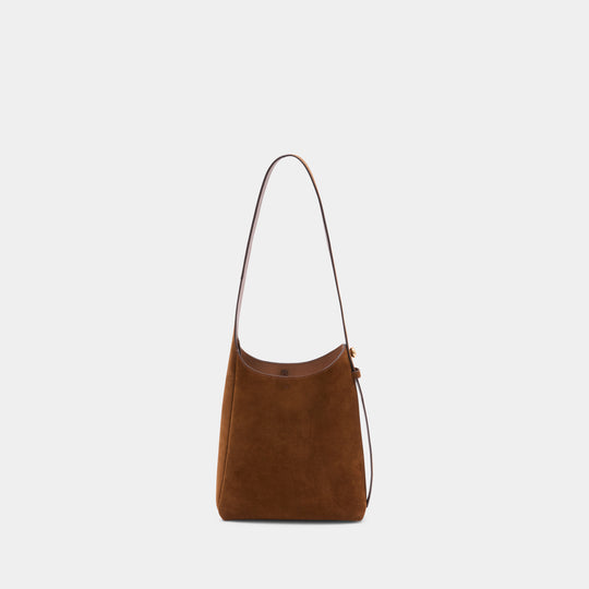 Romy Small Hobo Shoulder Bag - Tory Burch - Leather - Brown