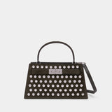 Lee Radziwill Mini Top Handle Purse - Tory Burch - Leather - Khaki