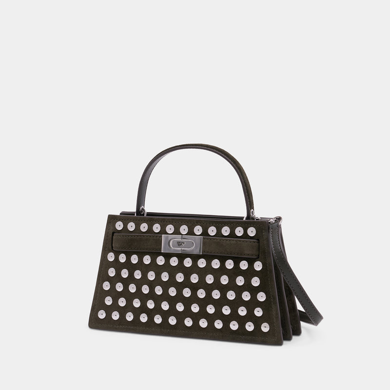 Lee Radziwill Mini Top Handle Purse - Tory Burch - Leather - Khaki