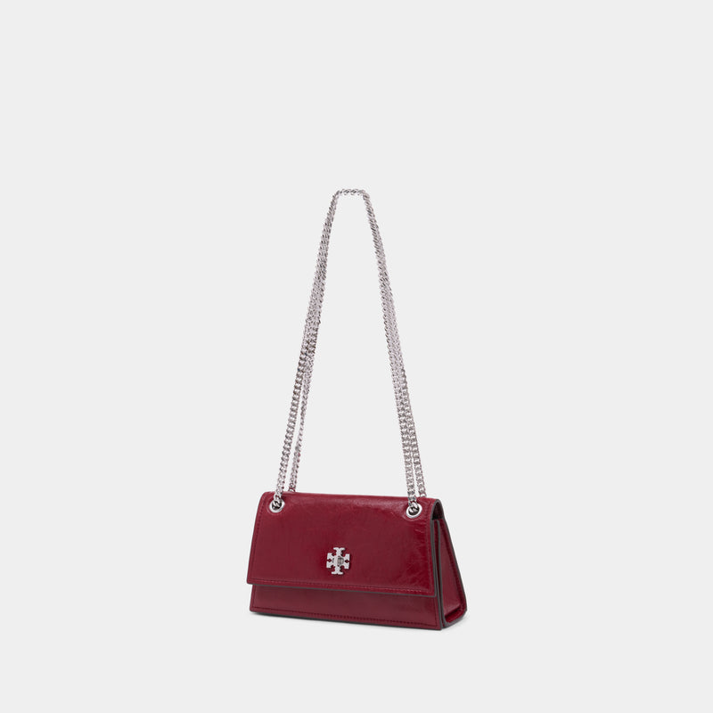 Kira Turnlock Mini Shoulder Bag - Tory Burch - Leather - Red