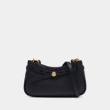 Romy Zip Top Crossbody - Tory Burch - Leather - Black