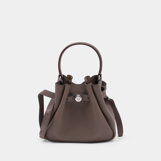 Romy Mini Shoulder Bag - Tory Burch - Leather - Taupe