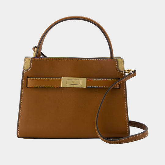 Lee Radziwill Petite Double Purse - Tory Burch - Leather - Brown