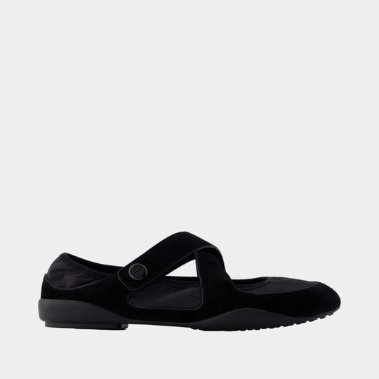 Romy Sport Ballerinas - Tory Burch - Leather - Black