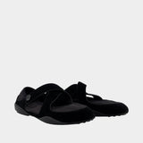 Romy Sport Ballerinas - Tory Burch - Leather - Black