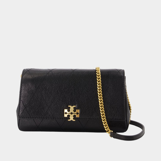 Charlie Wallet On Chain - Tory Burch - Leather - Black