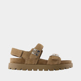 Mellow Sport Sandals - Tory Burch - Leather - Brown