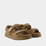 Mellow Sport Sandals - Tory Burch - Leather - Brown