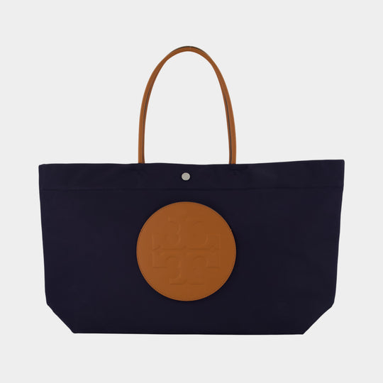 Ella Twist Shopper Bag - Tory Burch - Leather - Blue