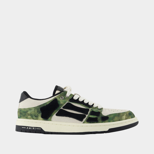 Camo Skel Top Low Sneakers - Amiri - Synthetic - Green
