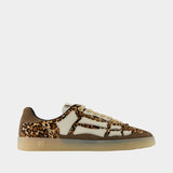 Leopard Pacific Bones Sneakers - Amiri - Leather - Brown