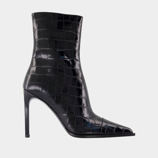 MA Stiletto Ankle Boots - Amiri - Leather - Black
