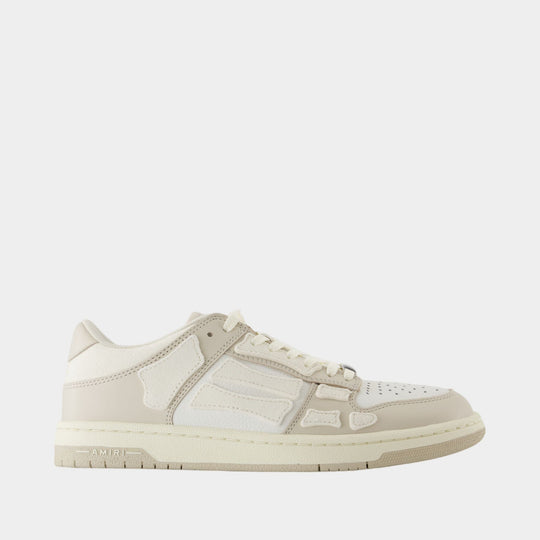 Skel Top Low Sneakers - Amiri - Leather - Beige