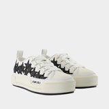 Stars Court Low Sneakers - Amiri - Cotton - White/Black