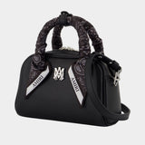 Micro Bowling Purse - Amiri - Leather - Black