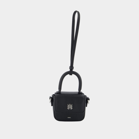 Micro Ma Keychain - Amiri - Leather - Black