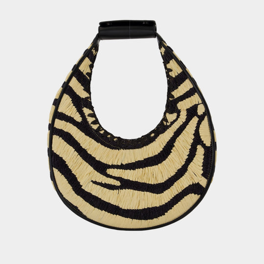 Moon Handbag - Staud - Raphia - Multi