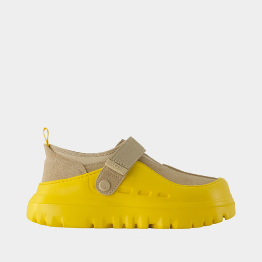 Sneakers Peakmod Lowcut - UGG - Leather - Beige/Green