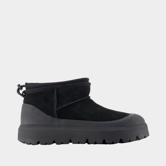 M Cl Ultra Mini Weather Hybrid Boots - UGG - Leather - Black