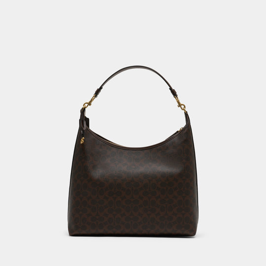 Signature Juliet 38 Shoulder Bag - Coach - Canvas - Brown